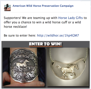 Supporting American Wild Horse Preservation Campaign